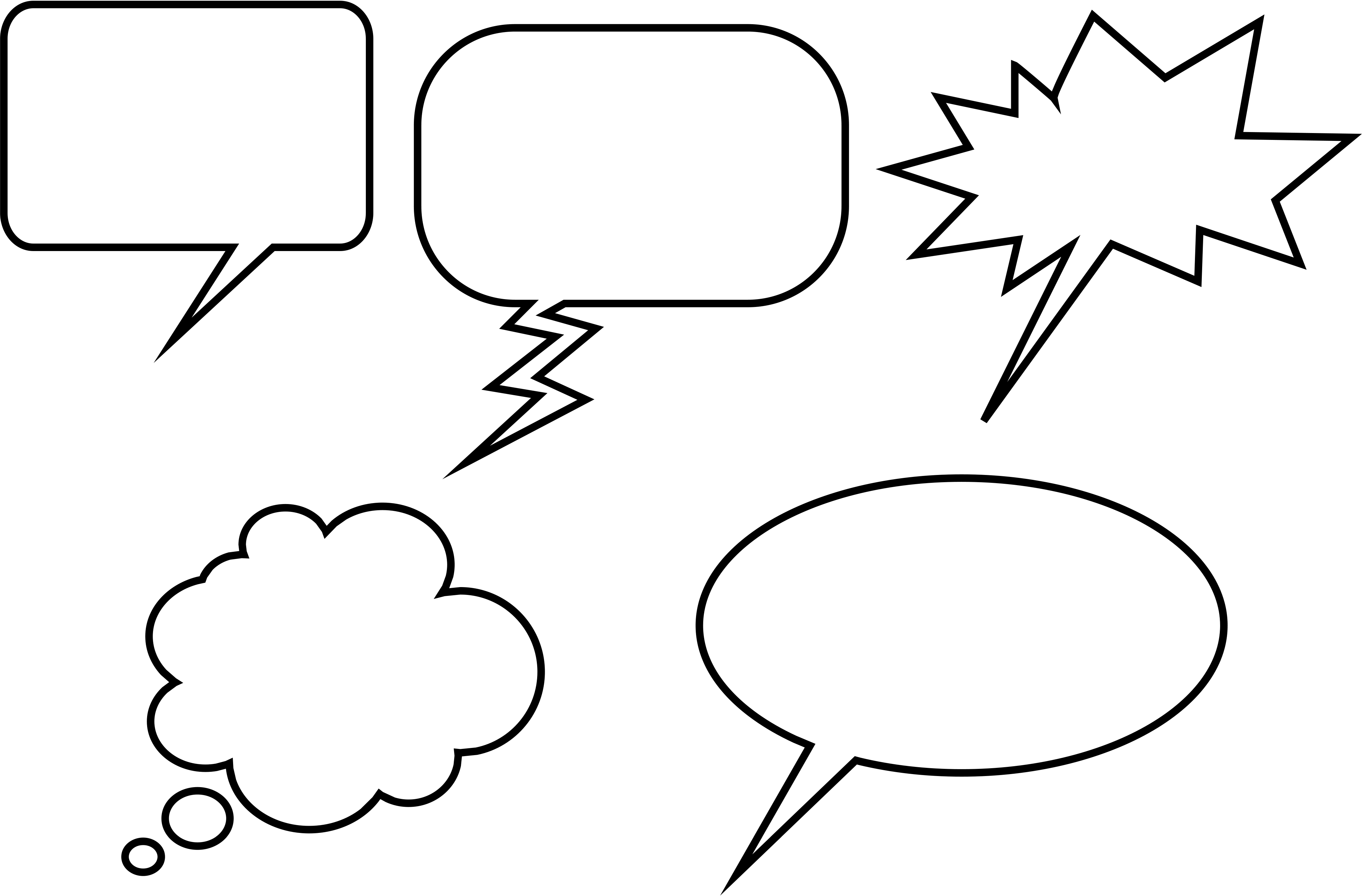 4169x2741 Speech Bubble Vector