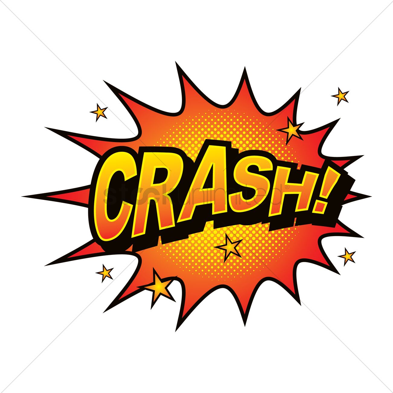 1300x1300 Crash Comic Speech Bubble Vector Image