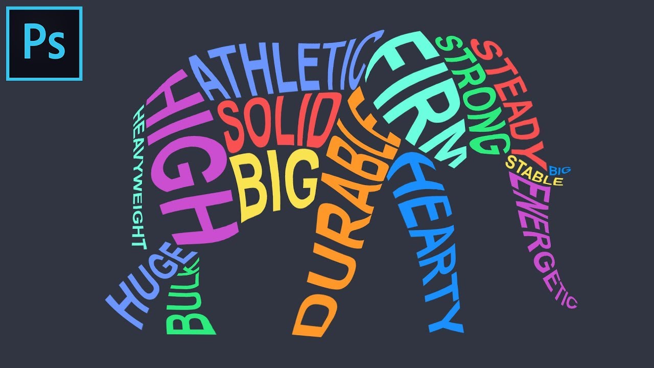 How To Create Animal Word Cloud Shape Typography In Photoshop 1280x720 How To Create Animal Word Cloud Shape Typography In Photoshop