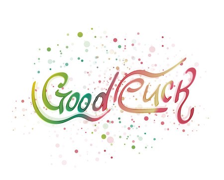 450x362 Good Luck Lettering Word Vector Illustration Royalty Free Vector
