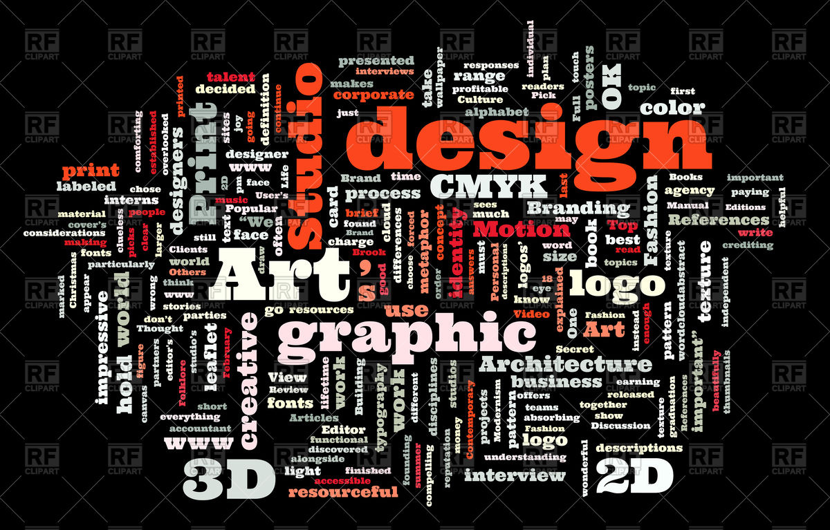 1200x767 Graphic Design Studio Word Cloud Vector Image Of Backgrounds