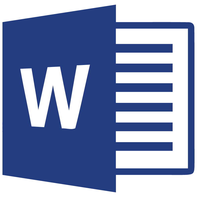 800x800 Microsoft Word Vector Logo Free Vector Silhouette Graphics