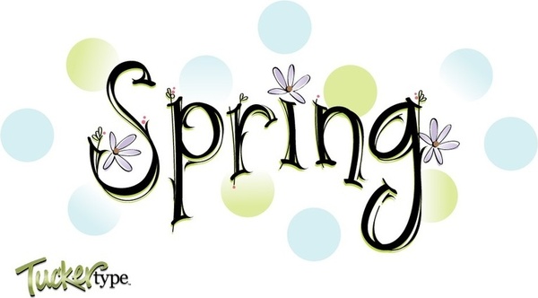 600x332 Spring Word Vector Free Vector In Adobe Illustrator