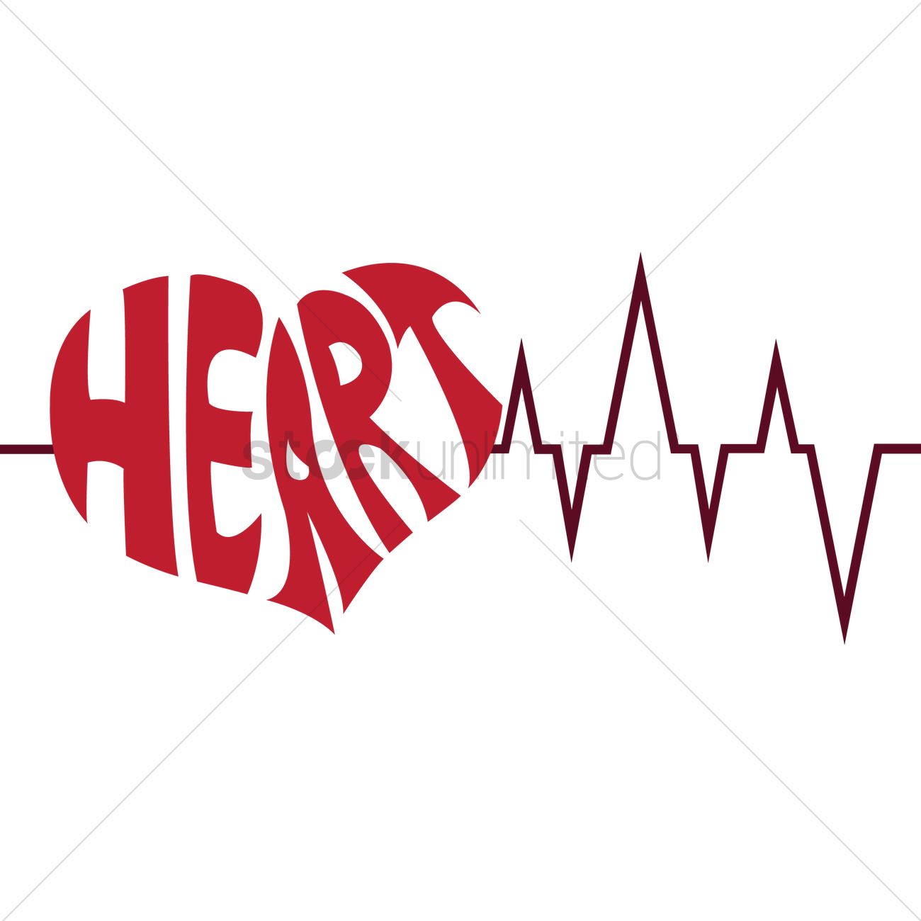 1300x1300 Typography Of The Word Heart Vector Image