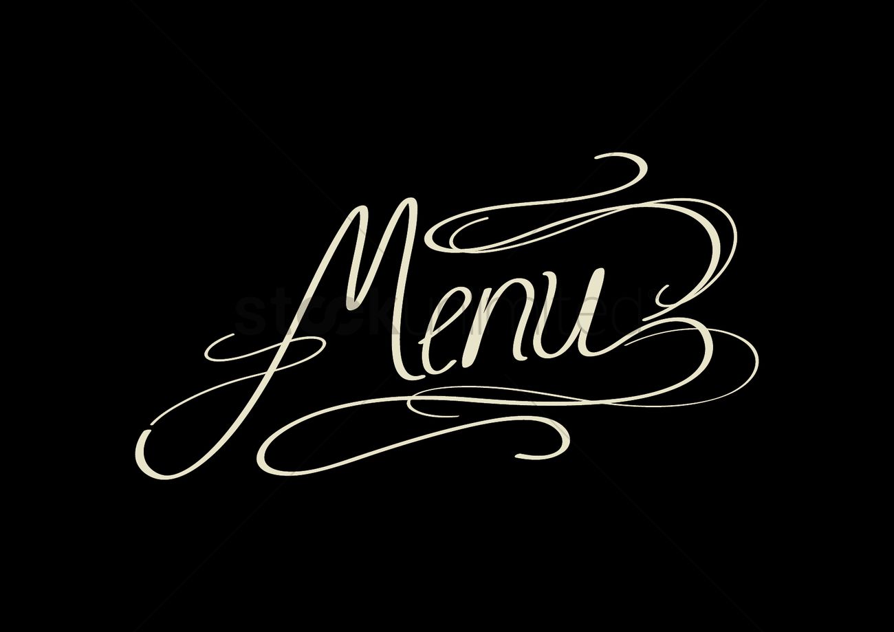 1300x919 Word Menu Vector Image