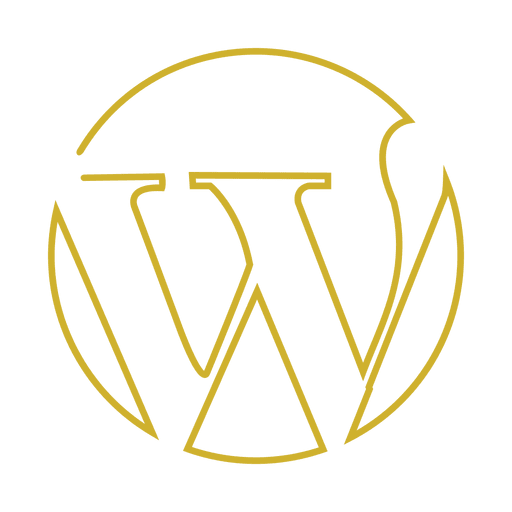 512x512 Yellow Wordpress Line Icon
