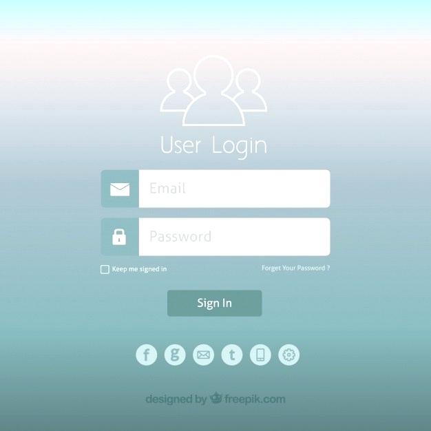 626x626 Grey Login Form Template Vector Free Download Demo Sign Up Wordpress