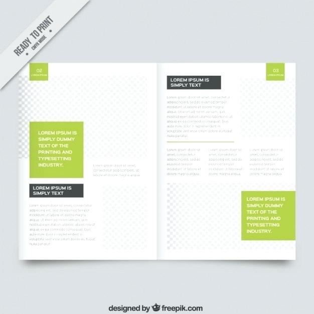626x626 White Magazine Template With Green Parts Vector Free Download