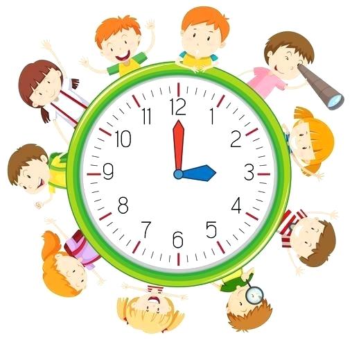 508x490 Children On Clock Template Download Free Vector Art Stock Clock