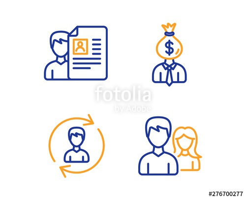 500x405 Manager, Job Interview And Human Resources Icons Simple Set