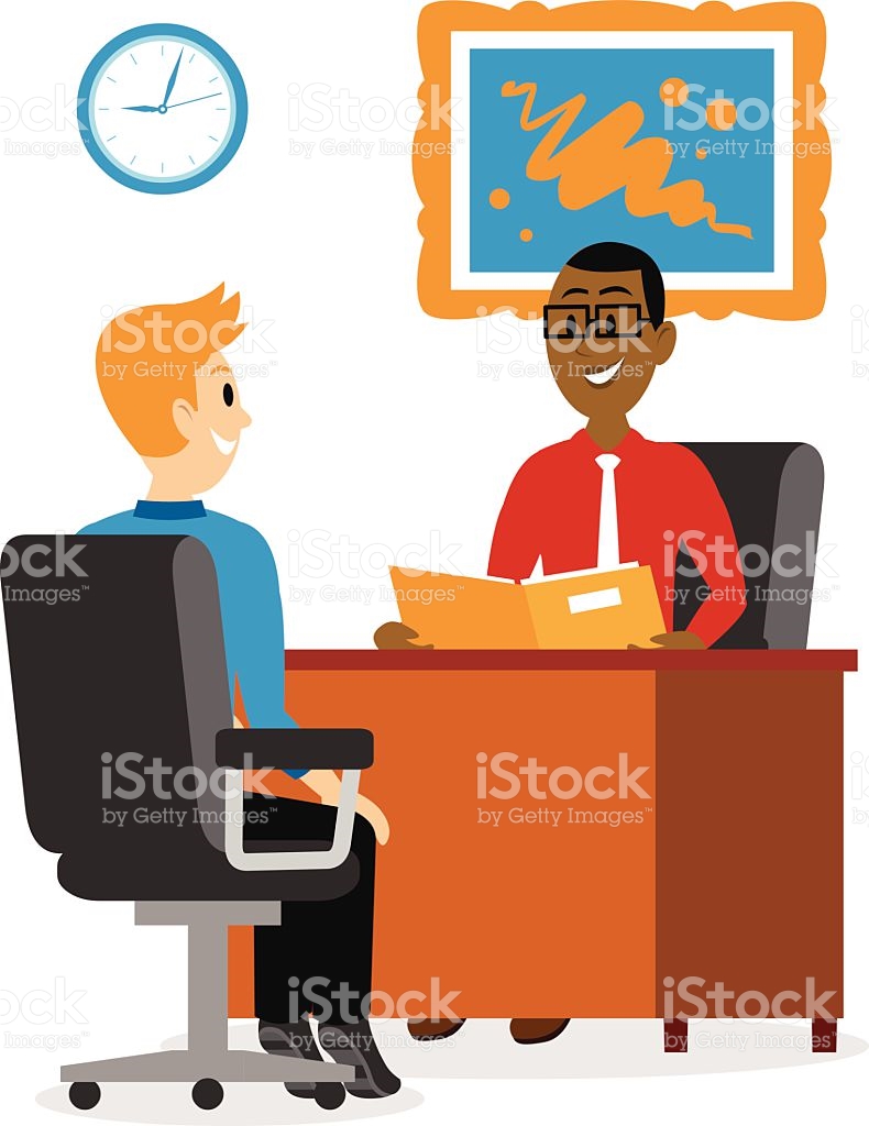790x1024 Work Interview Clipart