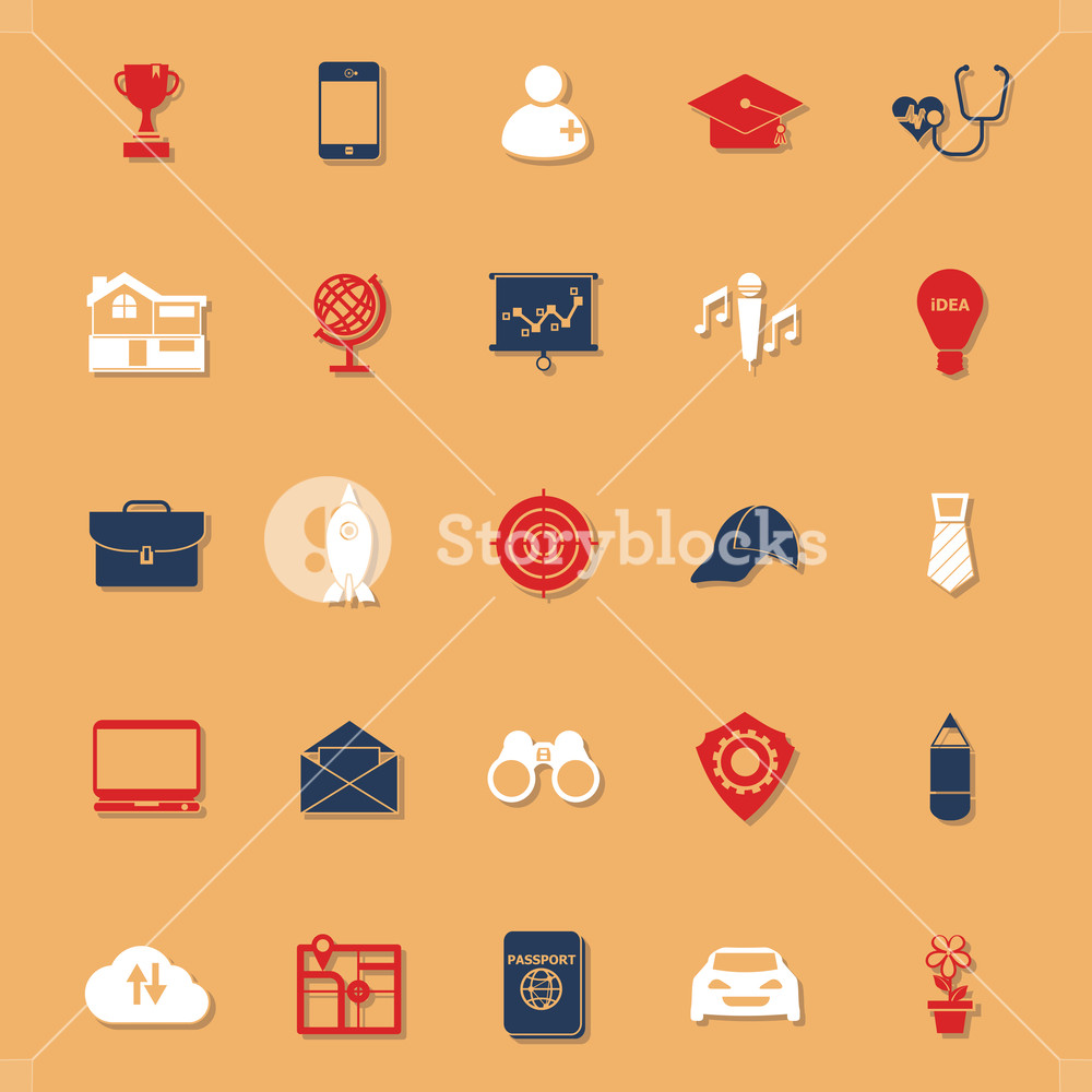 1000x1000 Job Description Icons With Shadow, Stock Vector Royalty Free Stock