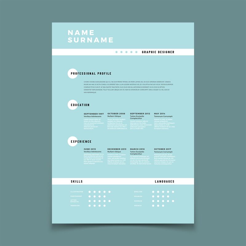 800x800 Cv Resume Employment Application Form With Job Description Vector