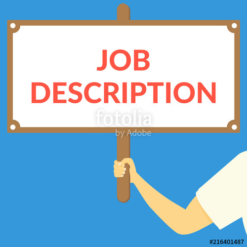 500x500 Job Description Hand Holding Wooden Sign Stock Image And Royalty
