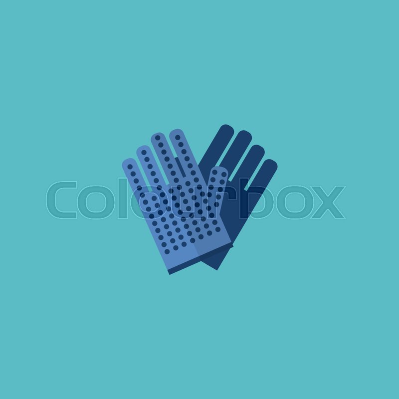 800x800 Flat Icon Work Gloves Element Vector Stock Vector Colourbox