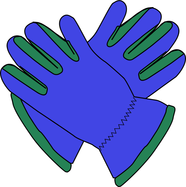 600x604 Work Gloves Clipart