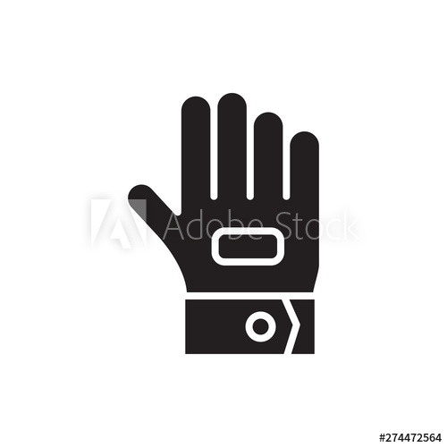 500x500 Work Glove Vector Icon