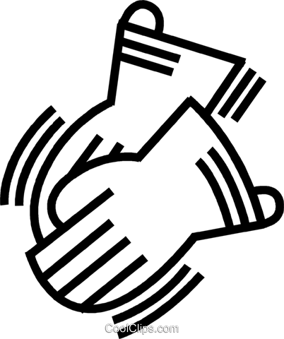 402x480 Work Gloves Royalty Free Vector Clip Art Illustration