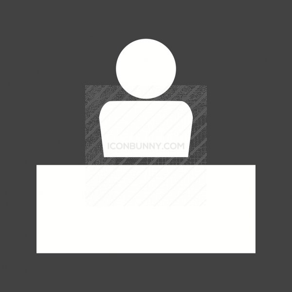 600x600 Office Work Glyph Inverted Icon