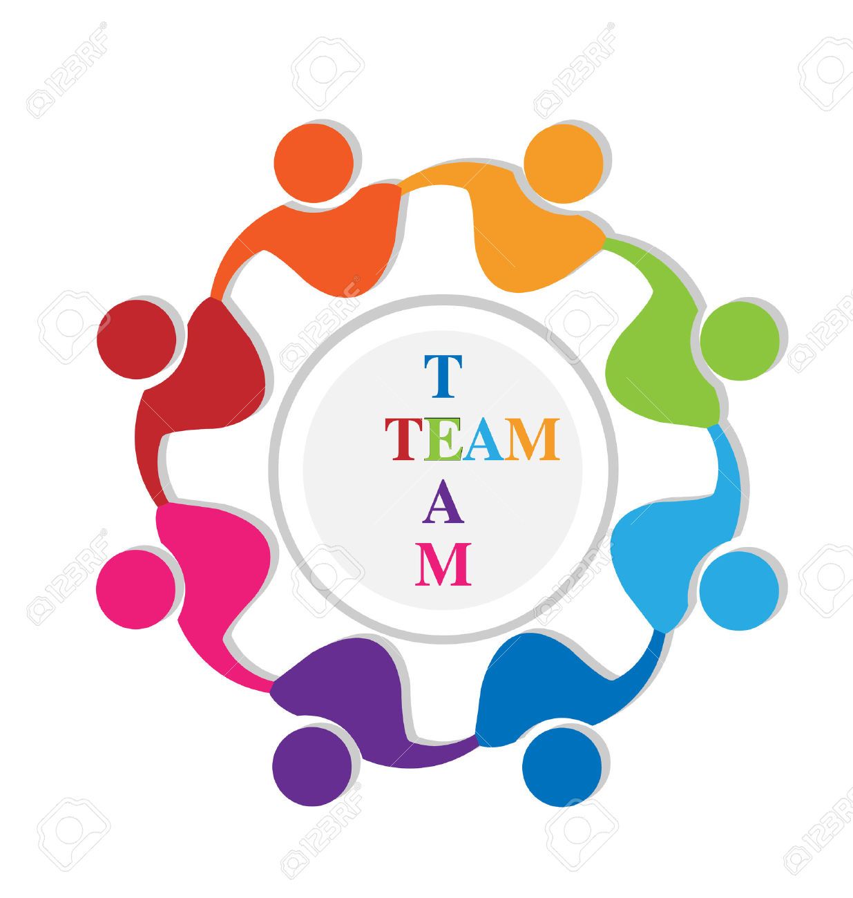 1235x1300 Stock Vector Teamwork People Logo Icon Id Business Card Team