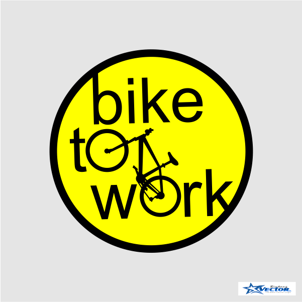 601x601 Bike To Work Logo Vector Cdr