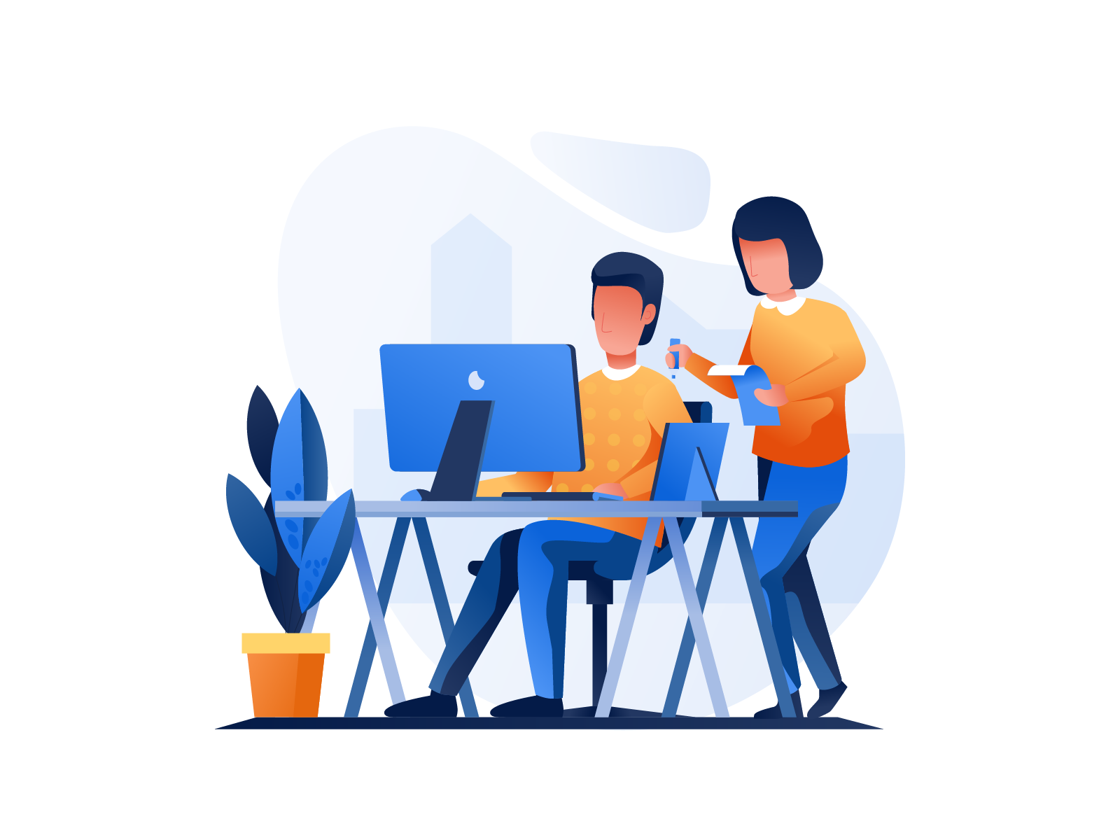 1600x1200 Work Office Illustrations People In Flat Design