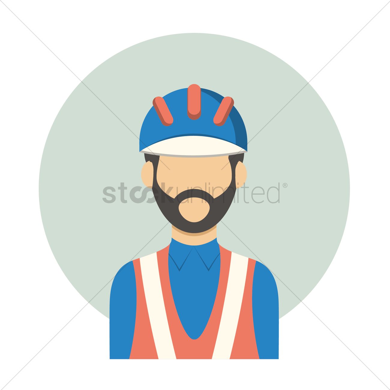 1300x1300 Free Construction Worker Vector Image