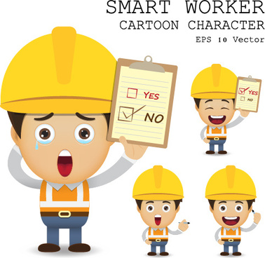 378x368 Vector Cartoon Workers Free Vector Download