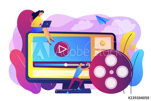 500x334 Marketing Strategist With Laptop Working With Video Content Video