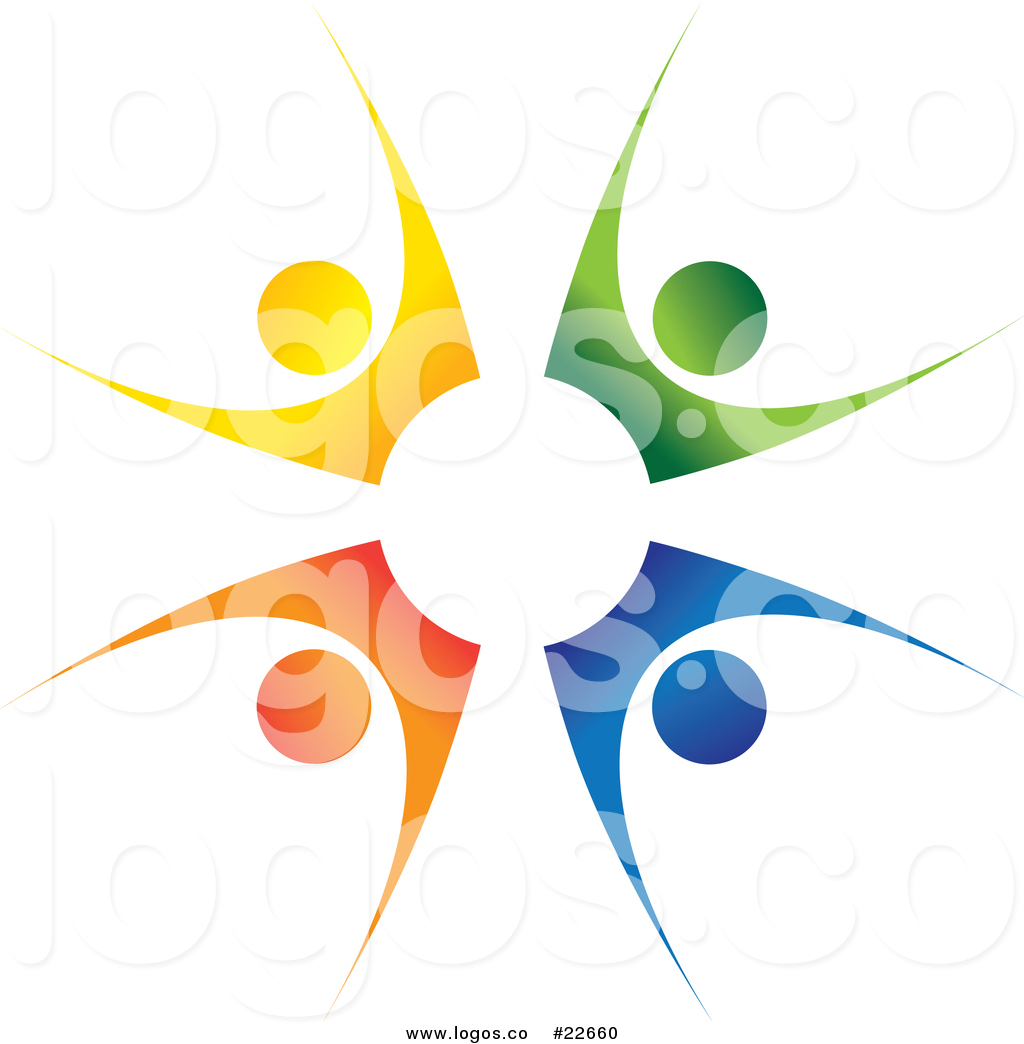 1024x1044 Vector Logo Of A Multi Colored Teamwork Circle Of People Working