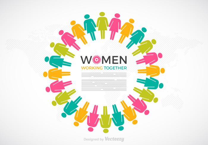 700x490 Women Working Together Vector Concept