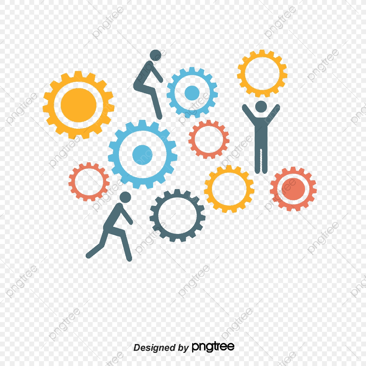 1200x1200 Working Together Vector Illustration, Jobs, Gear, Vector Png
