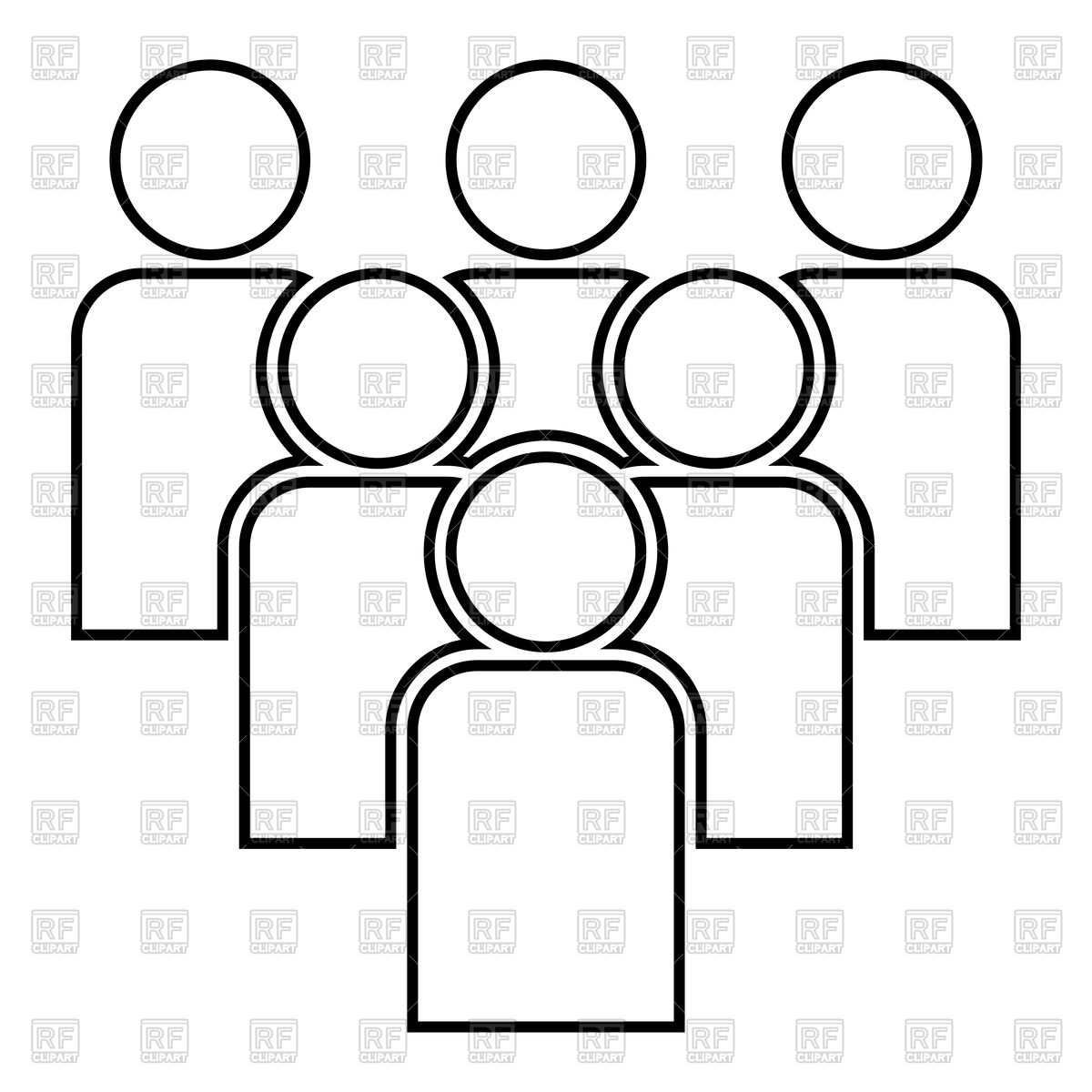 1200x1200 Working Together Team Concept Black Color Path Icon Vector Image