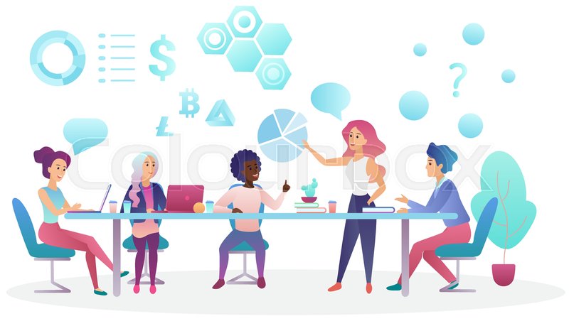 800x459 Concept Of Business Meeting In Stock Vector Colourbox