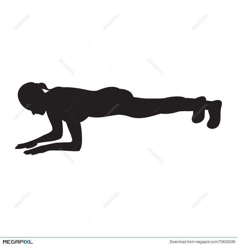 800x830 Fitness Planking Workout Vector Illustration