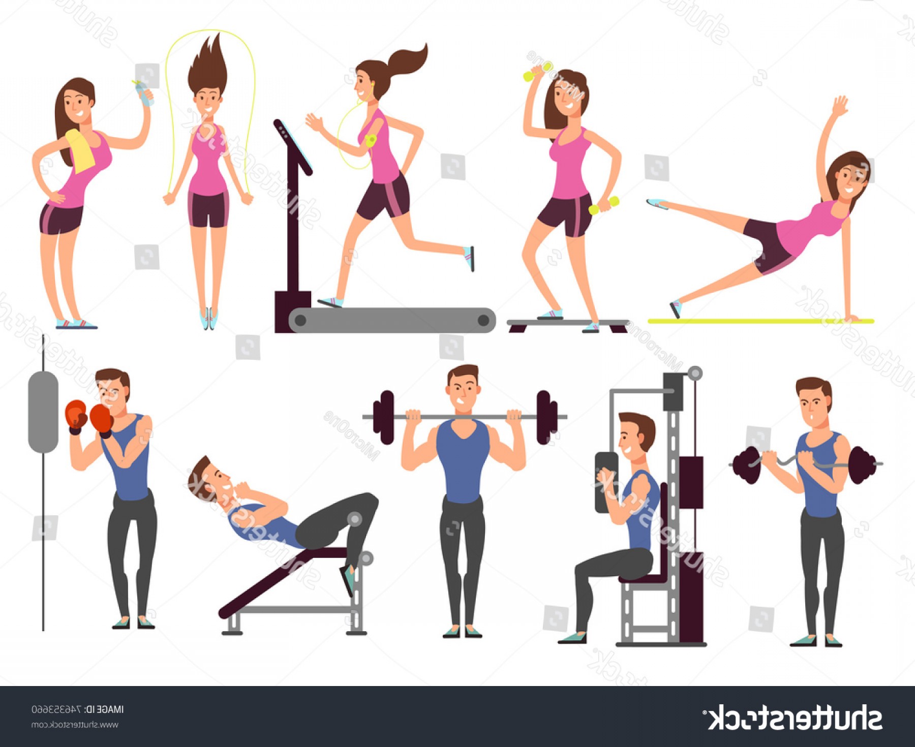 1800x1470 Gym Exercises Body Pump Workout Vector Soidergi