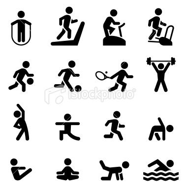 380x380 Health Club, Gym And Athletic Icon Set Professional Icons