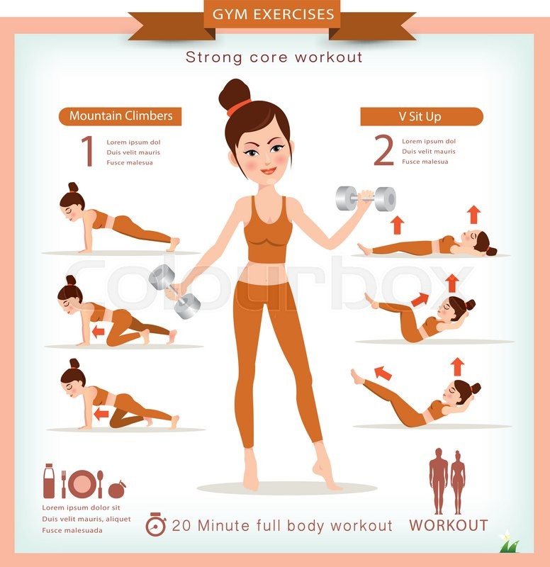 776x800 Sport And Fitness Infographics Home Stock Vector Colourbox