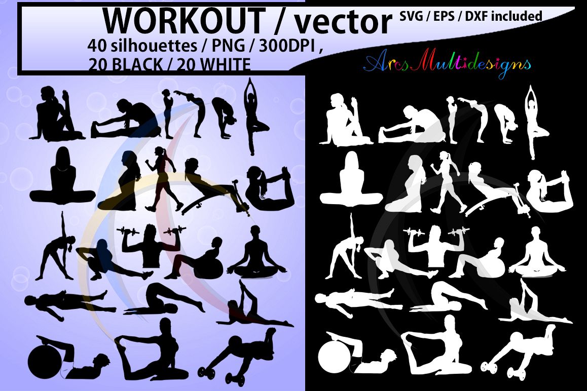 1158x772 Workout Vector Workout Silhouette Workout Clipart Vector