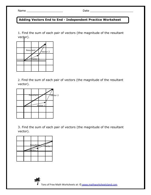 Adding Vectors End To End Independent Practice Worksheet 495x640 Adding Vectors End To End Independent Practice Worksheet