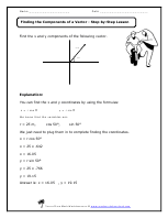 Finding The Components Of A Vector Worksheets 153x198 Finding The Components Of A Vector Worksheets