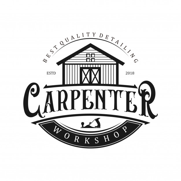 626x626 Logo For Carpenters With Workshop Icon Vector Premium Download