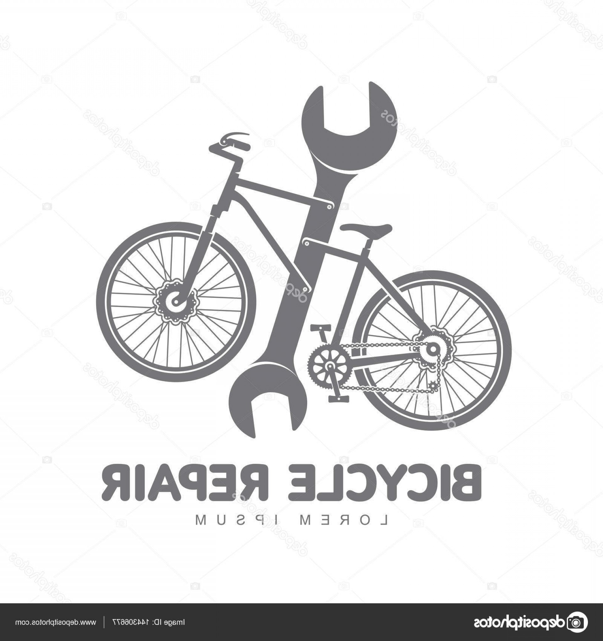1920x2040 Stock Illustration Bicycle Repair Workshop Vector Logo Soidergi