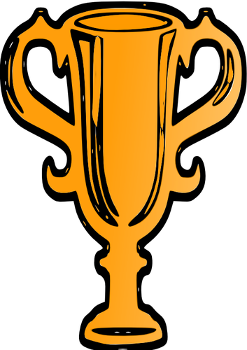 353x500 Gold World Cup Vector Image