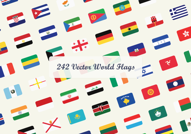 780x550 Vector World Flags