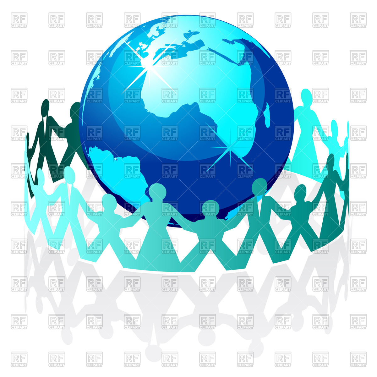 Silhouettes Of People Around World Globe Vector Image Of People 1200x1200 Silhouettes Of People Around World Globe Vector Image Of People