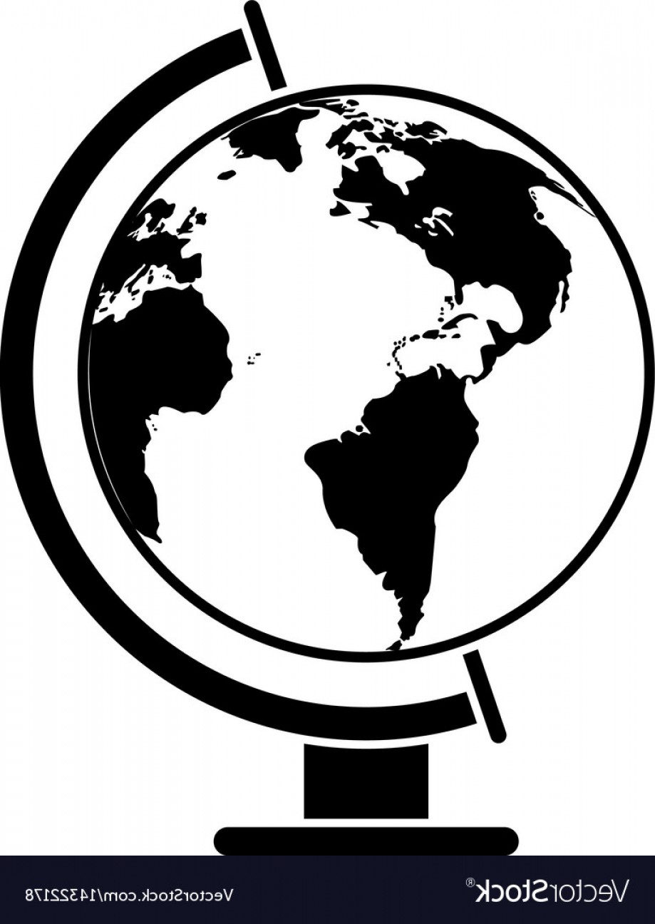 919x1296 Globe World Map Pictogram Vector Map High Quality Globe Map Black