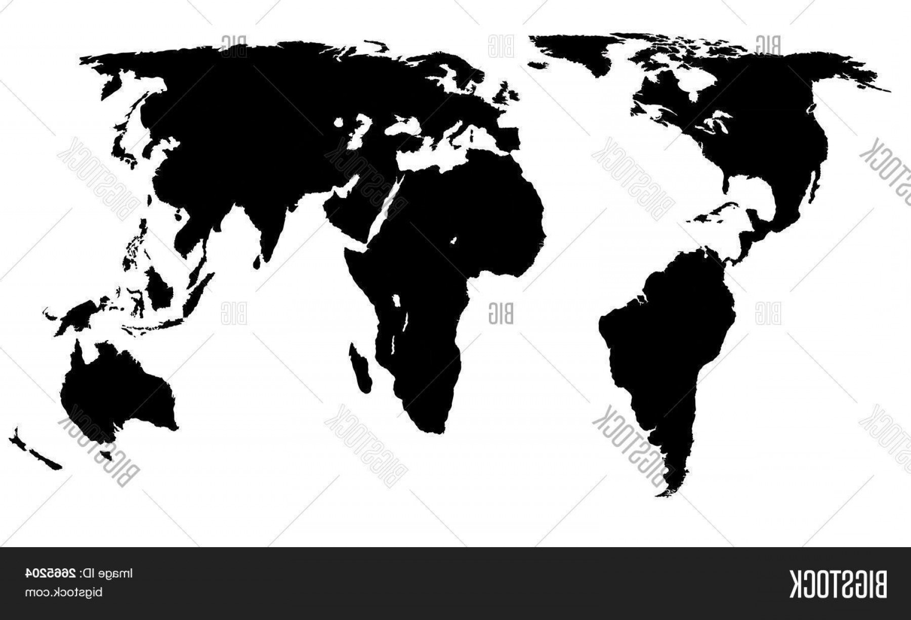 1800x1225 Stock Vector Vector World Map Black On White Background Studiogrfx