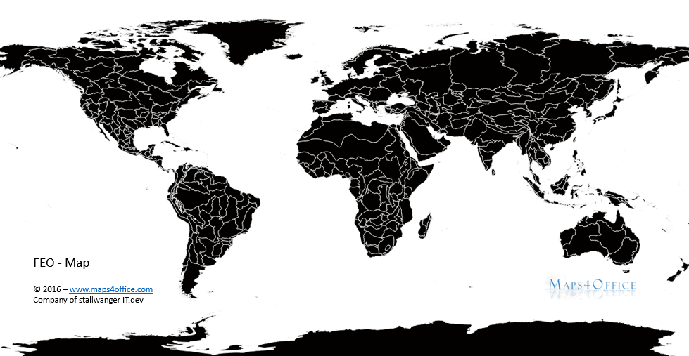 979x507 World Map Black And White For Commercial Use