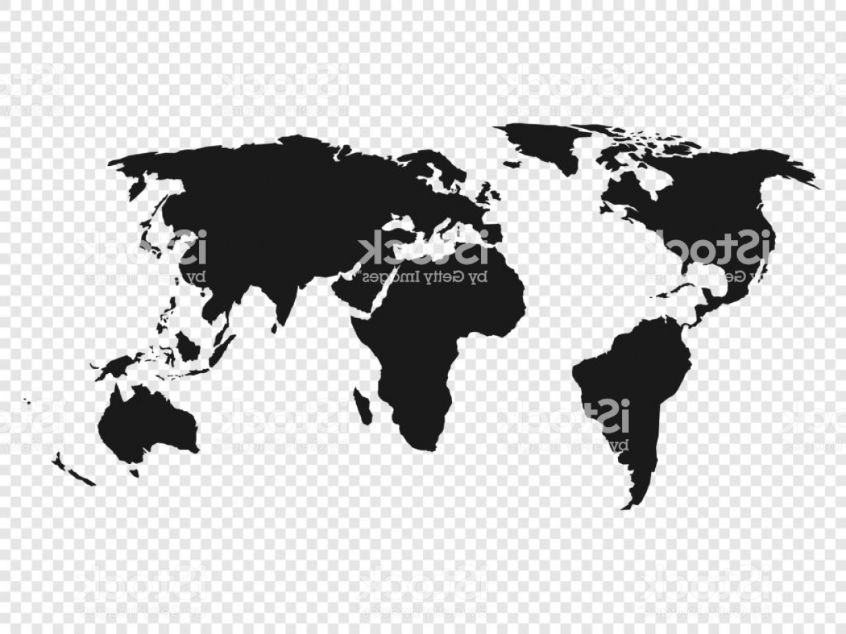 World Map Black And White Vector at Vectorified.com | Collection of ...